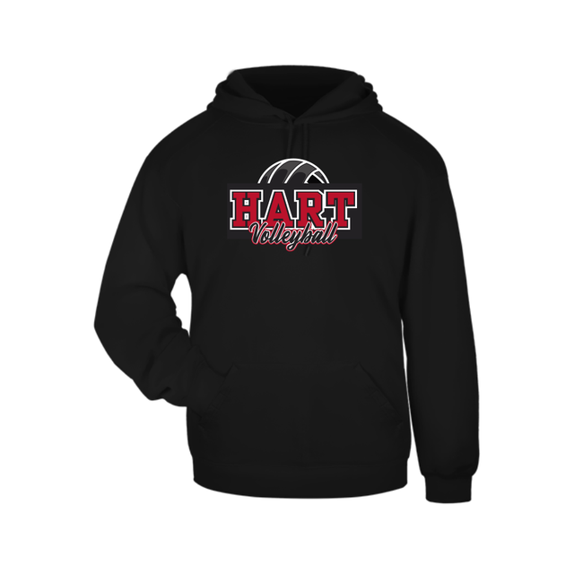 Hart Girl's Volleyball Cotton Hoodie - Screen Print Logo