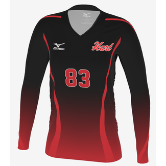 Mizuno Hart Girl's Volleyball Mizuno Custom Long Sleeve Game Jersey - VARSITY ONLY!
