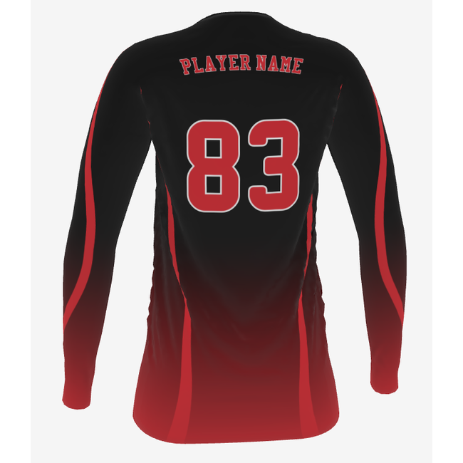 Hart Girl's Volleyball Mizuno Custom Long Sleeve Game Jersey - VARSITY ONLY!