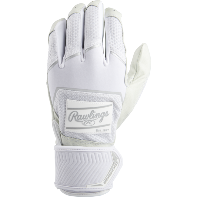 Rawlings Adult Workhorse with Compression Strap Batting Gloves - WHC2BG