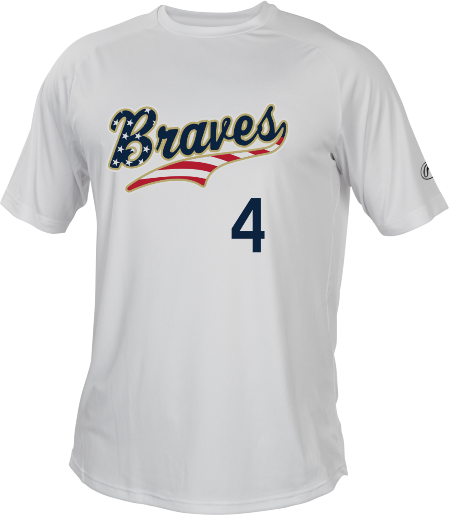 Braves Baseball Rawlings Sublimated USA Jersey - Bagger Sports