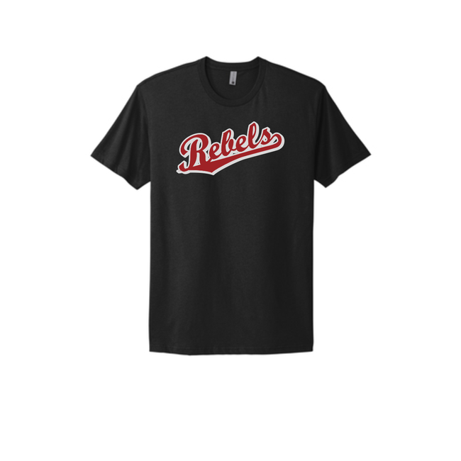 Rebels Baseball Cotton Short Sleeve Tee - 3600