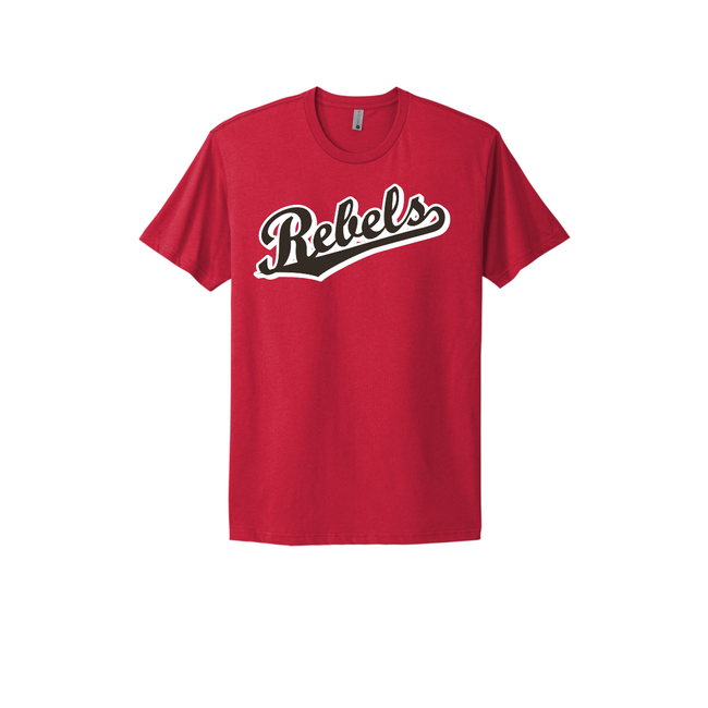 Rebels Baseball Cotton Short Sleeve Tee - 3600