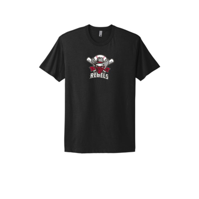 Rebels Baseball Cotton Short Sleeve Tee - Rebel Logo