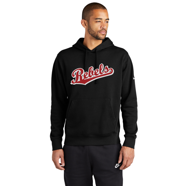 Rebels Baseball Nike Fleece Pullover Hoodie