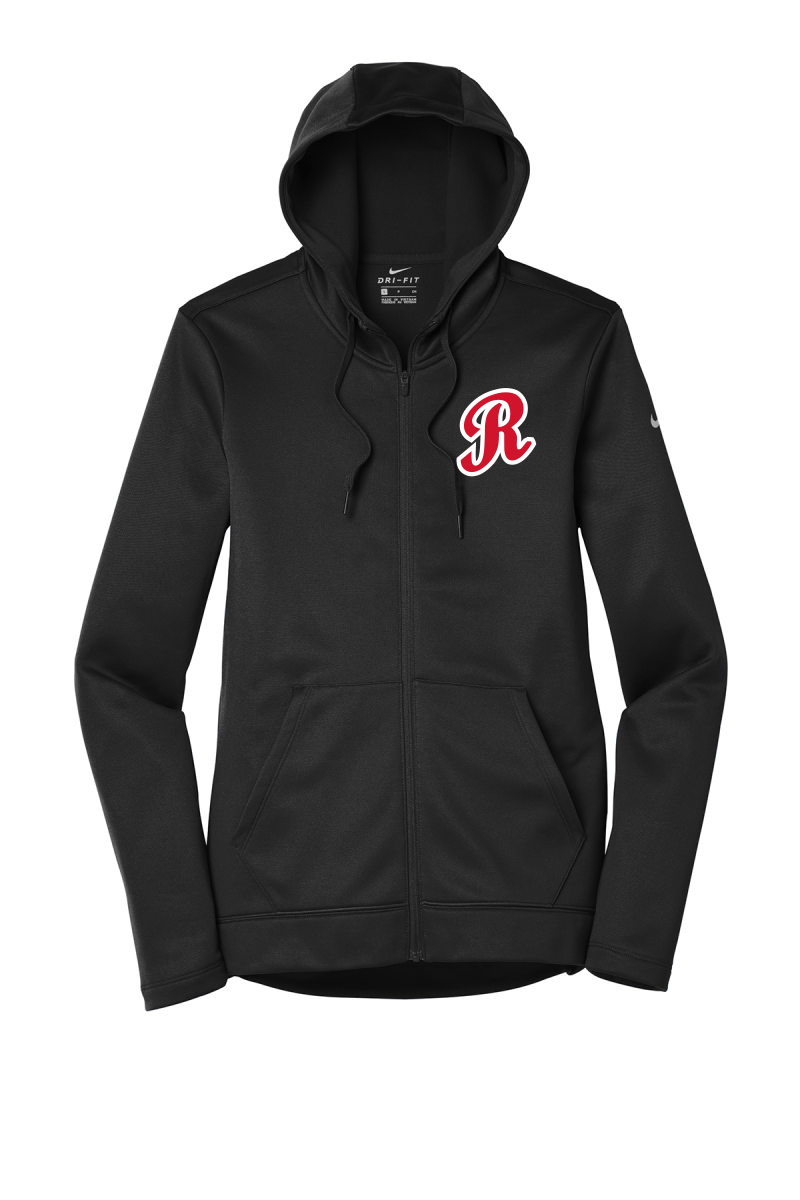 Rebels Baseball Nike Ladies Therma FIT Full Zip Hoodie