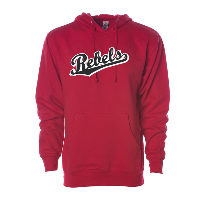 Rebels Baseball Independent Midweight Hoodie - Adult