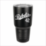 Rebels Baseball Laser Engraved  Ringneck Vacuum Insulated Tumbler w/Clear Lid