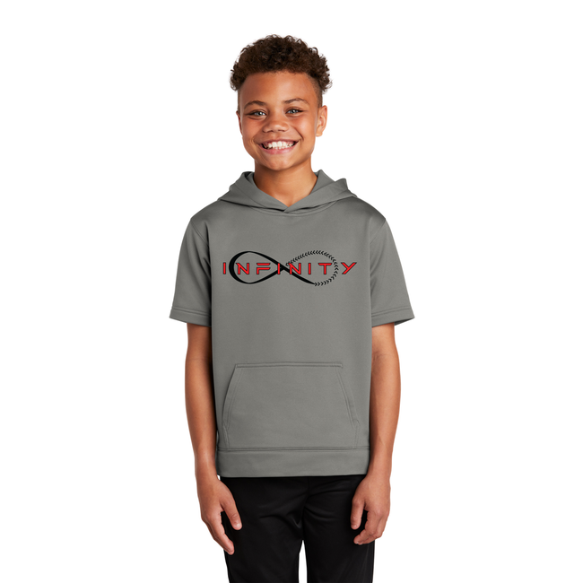 Infinity Baseball Fleece Youth Short Sleeve Hoodie