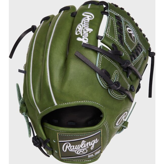 Rawlings Heart of Hide 11.75" Infield Baseball  Glove- PRO205-30MG  - Military Green