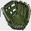 Rawlings Heart of Hide 12.25" Infield/Outfield Baseball  Glove- PROKB17MG - Military Green
