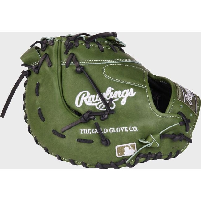 Rawlings Heart of Hide 13" First Base Baseball  Mitt- PRODCTMG - Military Green