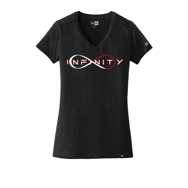 Inifinity Baseball New Era Ladies Heritage Blend V-Neck Tee