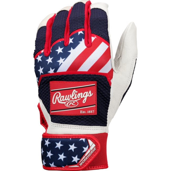 Rawlings Adult Workhorse Pro Baseball Batting Gloves - WH22BG