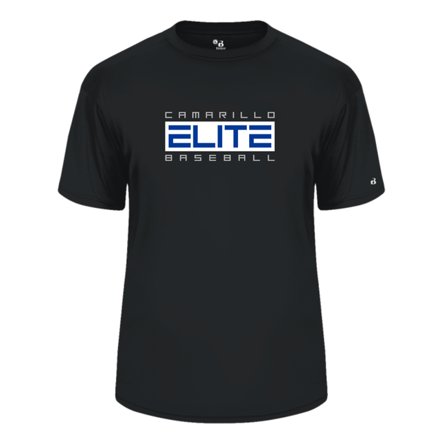 Camarillo Elite Black Performance Jersey Block Logo