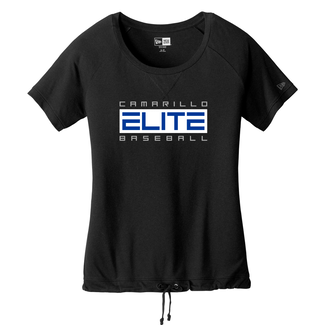 New Era Camarillo Elite NE Ladies Tri-Blend Performance Cinch Tee - Black