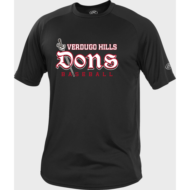 Verdugo Baseball Rawlings Tech Short Sleeve Shirt