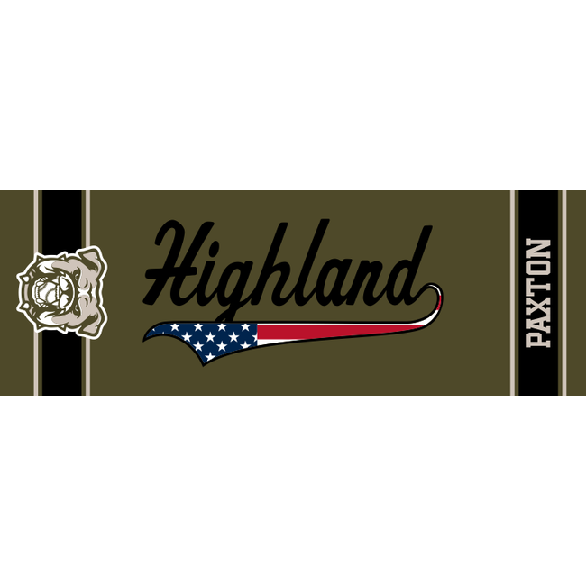 Highland Baseball Custom Cooling Towel - Merica