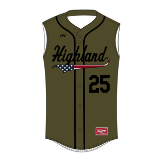 Rawlings Highland Baseball Rawlings Custom Sleeveless USA Jersey