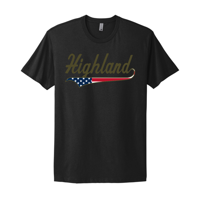 Highland Baseball Cotton Tee USA