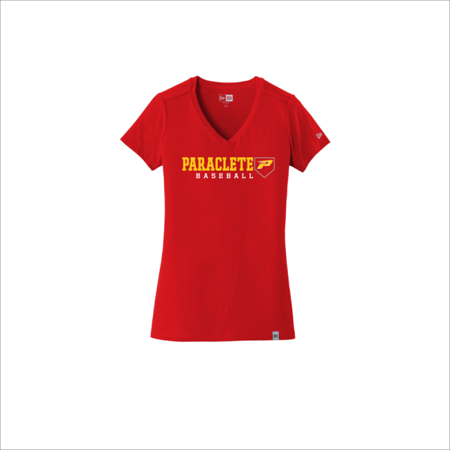 Paraclete Baseball New Era Ladies Heritage Blend V-Neck Tee