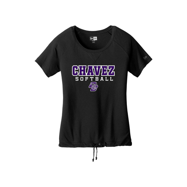 Chavez Softball New Era Ladies Tri-Blend Performance Cinch Tee