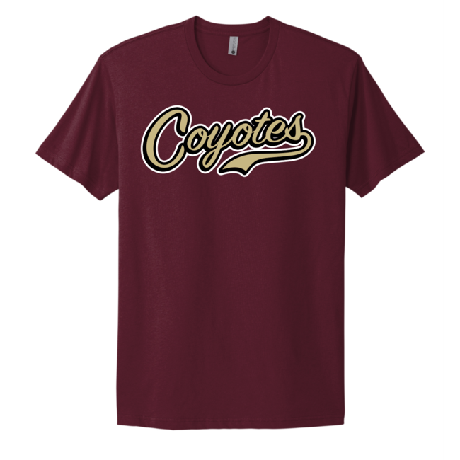 AV Coyotes Baseball Cotton Short Sleeve Crew Tee - 3600