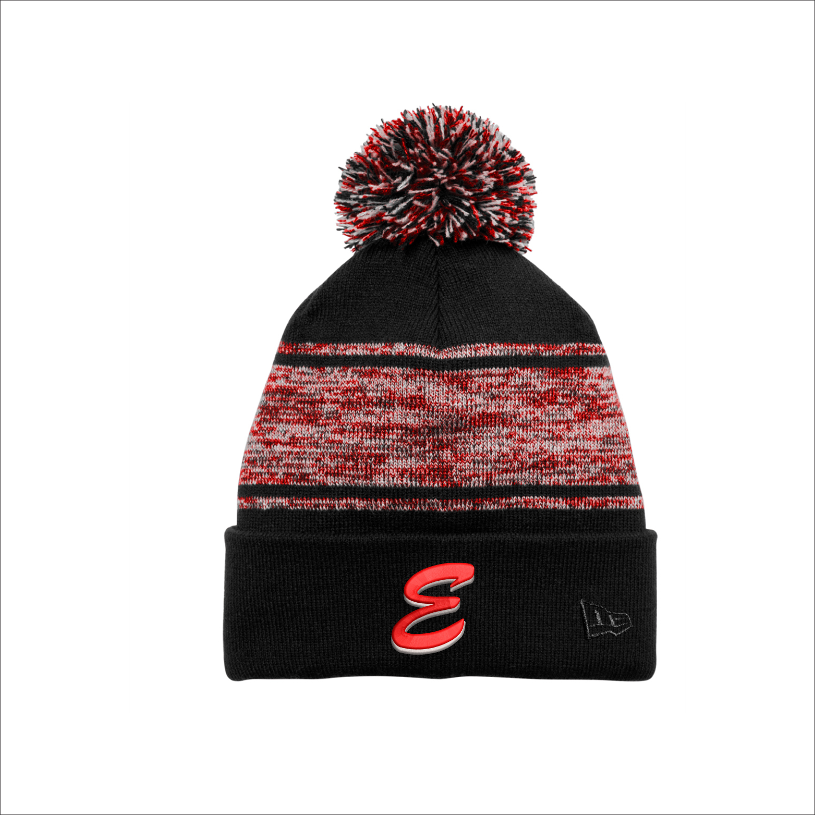 Encino Little League New Era Pom Beanie w/Embroidery - Bagger Sports