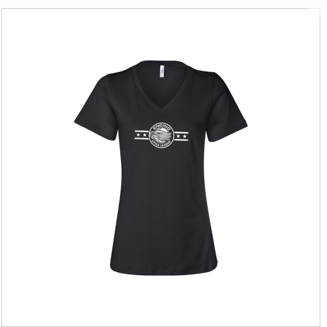 Encino Little League Ladies Bella Relaxed V-Neck Tee