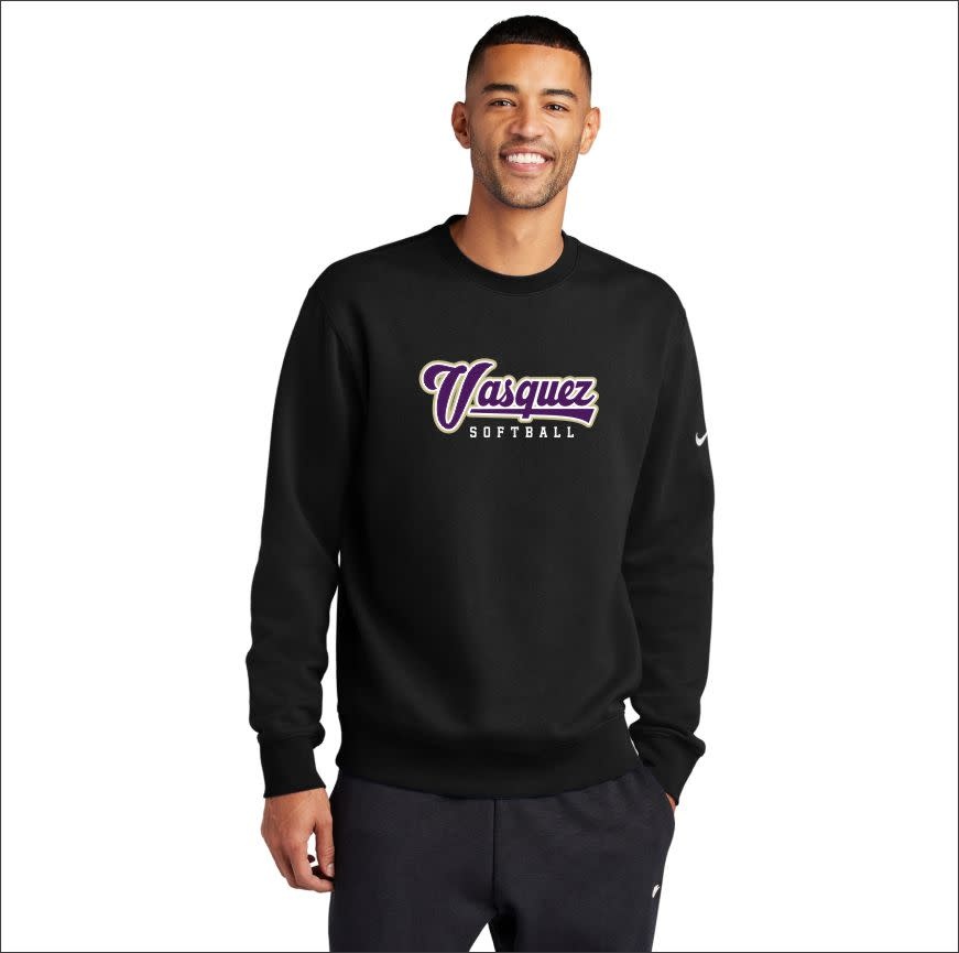 Vasquez Softball Nike Fleece Crew - Bagger Sports