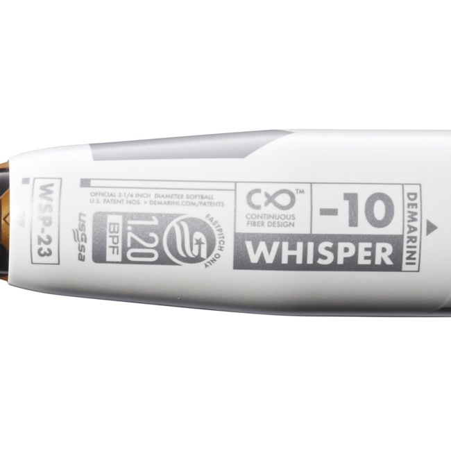 DeMarini Whisper (-10) Fastpitch Bat - 2023 WBD2364010
