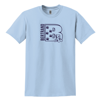 Gildan Bertrand Elementary School T-Shirt - Light Blue