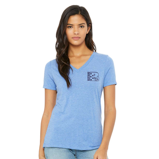 Bertrand Elementary School Women's V-Neck Relax Fit Tee