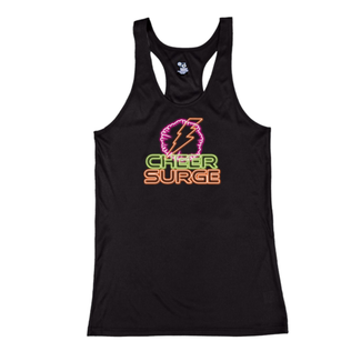 Badger CheerSurge  Performance Racerback Tank - "NEON NIGHTS"