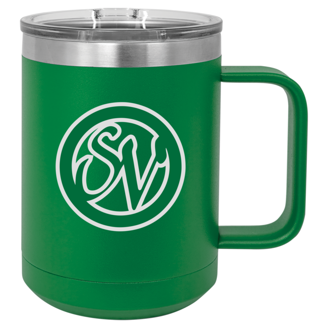 Sierra Vista Laser Engraved Insulated Mug with Slider Lid - 15oz