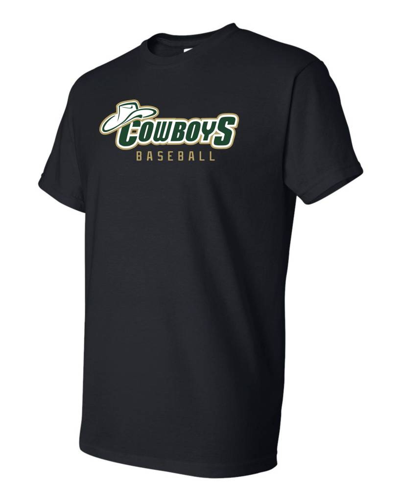 Gilden CHS Baseball Gildan 8000 50/50 Black T-shirt - Bagger Sports