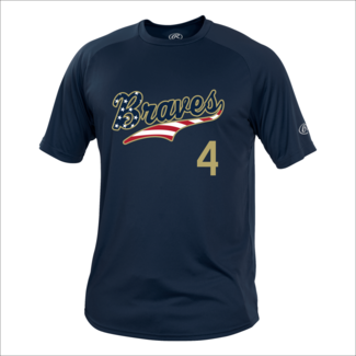Rawlings Braves Baseball Rawlings USA PlayerJersey