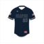 Braves Baseball Rawlings Custom Navy Full Button Jersey