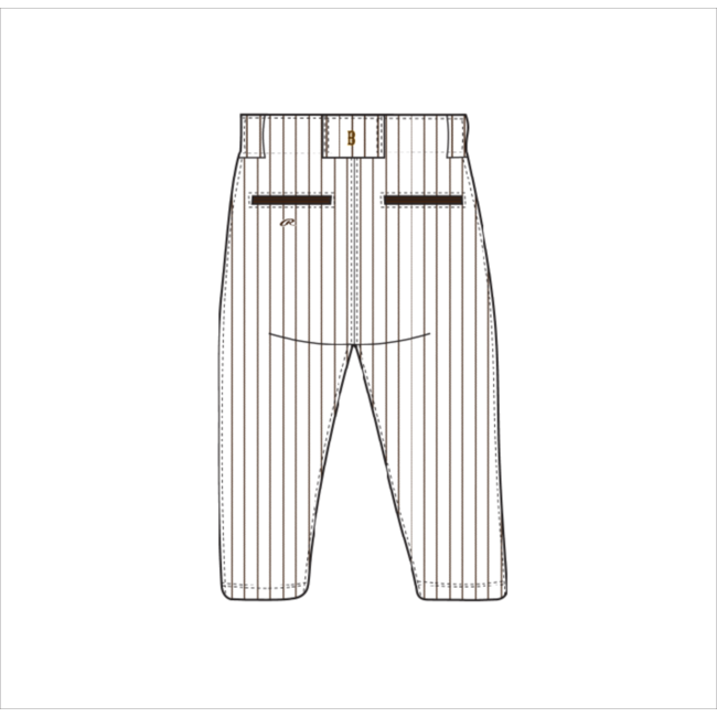 Braves Baseball Rawlings Custom Pinstripe Pants