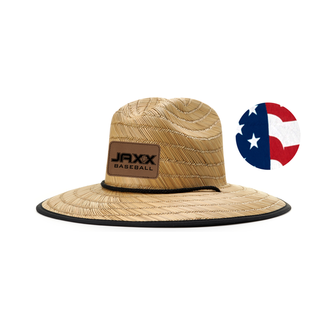 JAXX Baseball Laser Patch Waterman Straw Hat