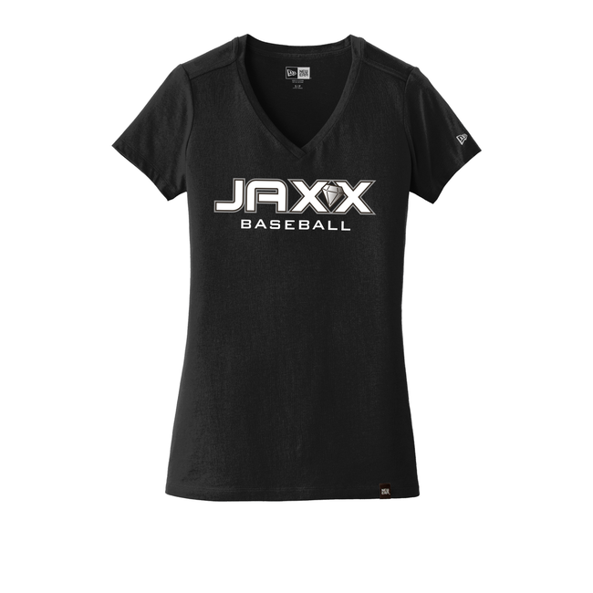 JAXX Baseball Ladies Heritage Blend V-Neck Tee
