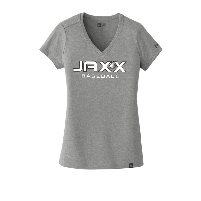 JAXX Baseball Ladies Heritage Blend V-Neck Tee