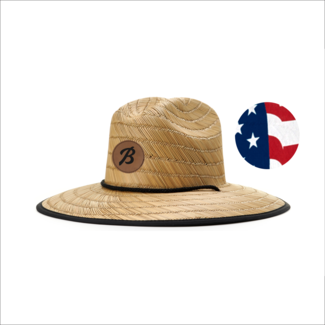 Richardson Cap Burroughs Baseball Laser Patch Waterman Straw Hat