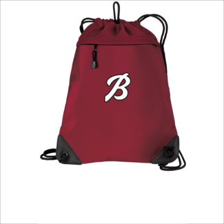 Burroughs Baseball Cinch Pack with Mesh Trim