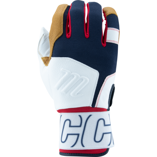Marucci Adult Blacksmith Full Wrap Batting Gloves - MBG2BKSMFW