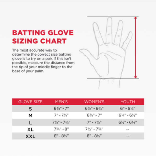 Marucci Adult Blacksmith Full Wrap Batting Gloves - MBG2BKSMFW