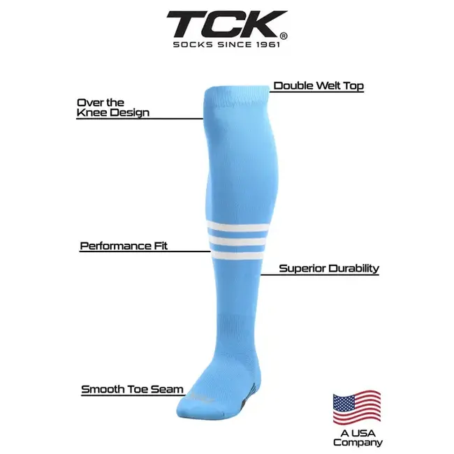 TCK Dugout Stripped Over the Knee Sock - DNKB1