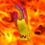 Easton Walk-Off Ethos Fire Batting Gloves - WO25BG-FIRE-YWRD