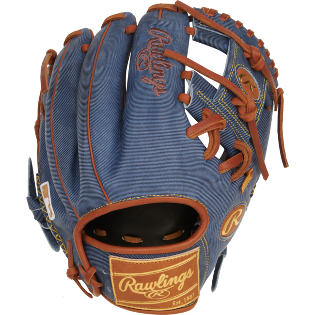Rawlings Heart of the Hide Pro Label Denim 11.5" Infield Baseball Glove- PRO204-2D