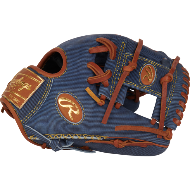 Rawlings Heart of the Hide Pro Label Denim 11.5" Infield Baseball Glove- PRO204-2D